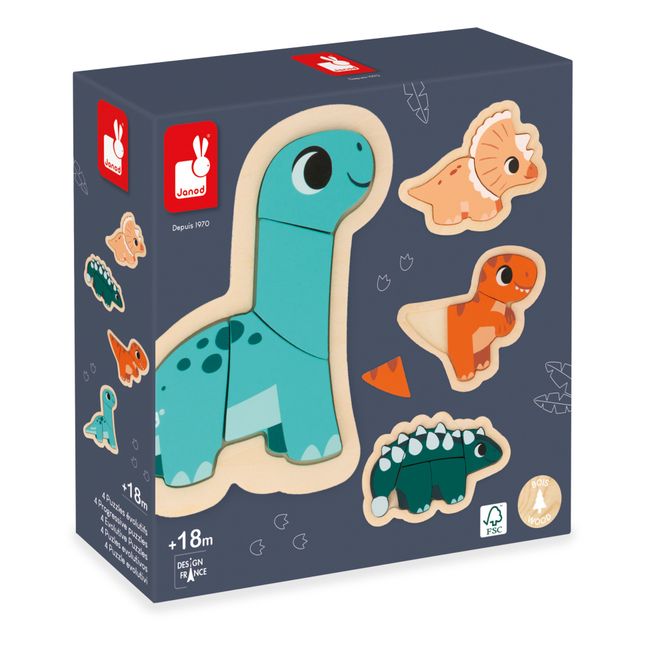 Puzzle Dino - set de 4