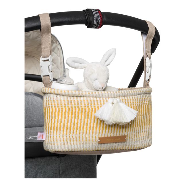 Organizer-Tasche für Kinderwagen | Zitronengelb