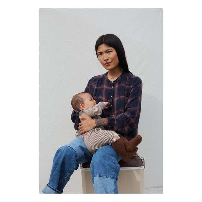 Blouse d'Allaitement Lait It Be | Bleu
