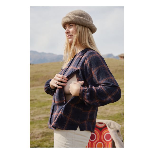 Blouse d'Allaitement Lait It Be | Bleu