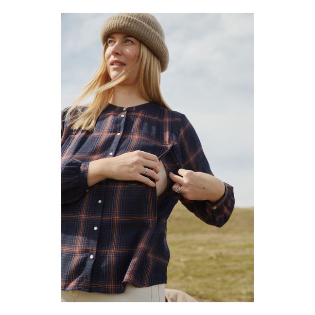 Blouse d'Allaitement Lait It Be | Azul