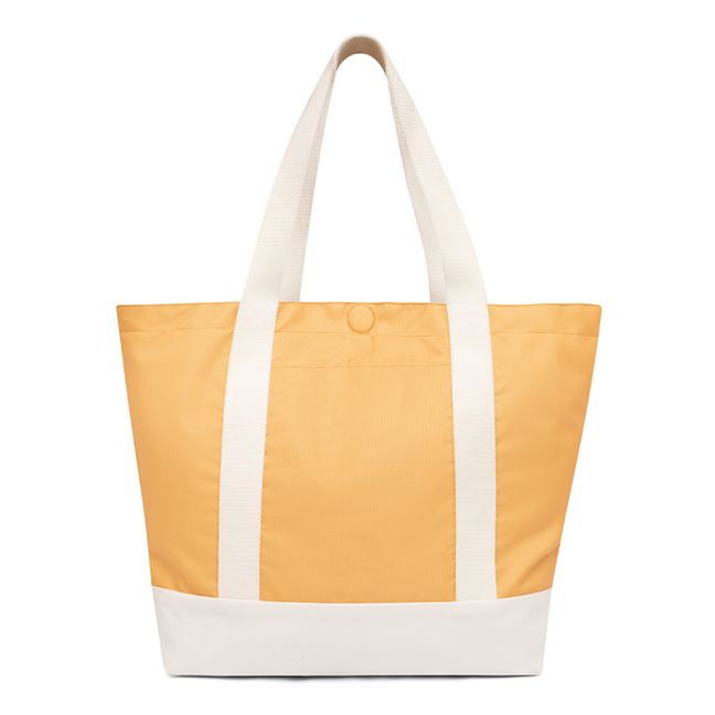Strata Reversible Gingham Shopping Bag | Amarillo Mostaza