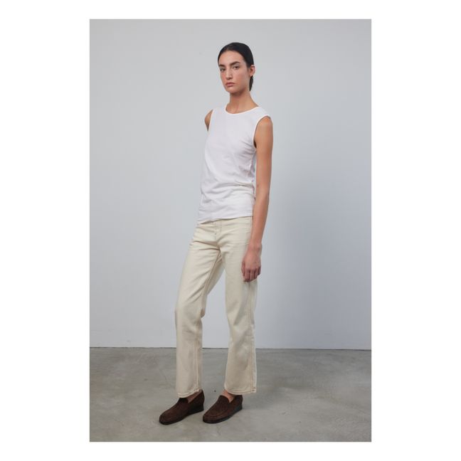 Column Tank Top | Chalk