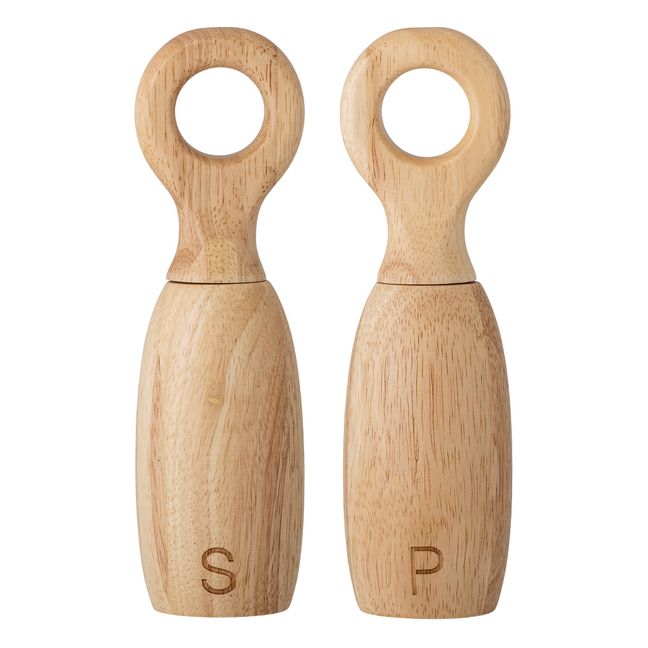 Martim Wooden Salt and Pepper Shakers - Set of 2 | Bois clair