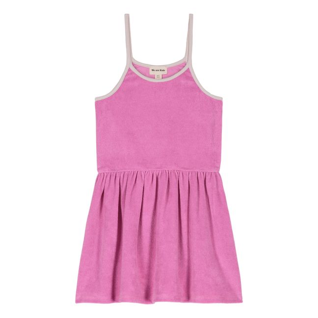 Claudia Organic Cotton Terry Dress | Pink