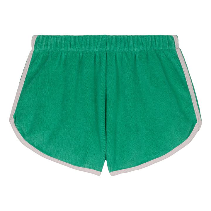 Shorts Juju in spugna di cotone organico | Verde foresta- Immagine del prodotto n°0