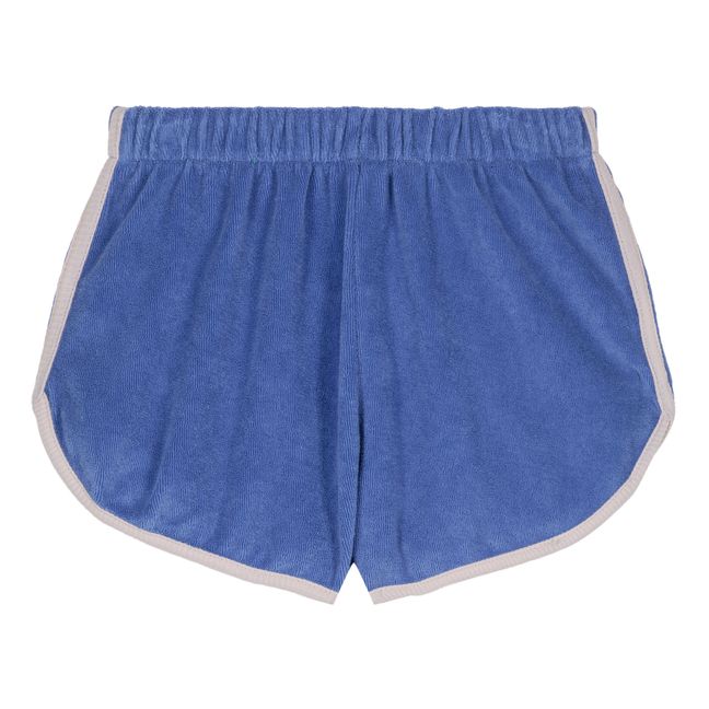Shorts Juju in spugna di cotone organico | Blu reale