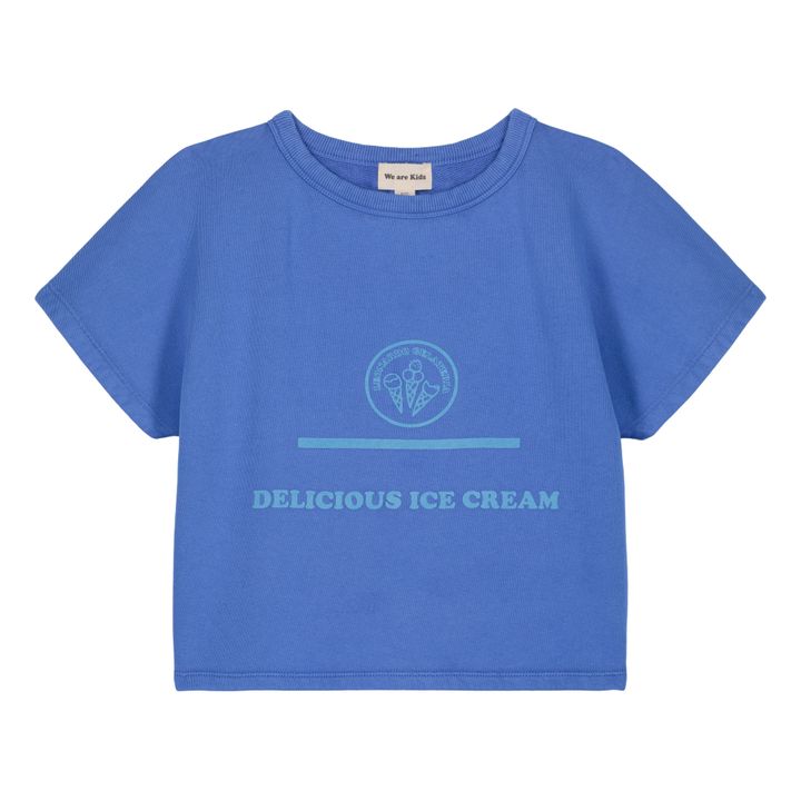 Brad Organic Cotton Flannel Sweatshirt | Azul- Imagen del producto n°0
