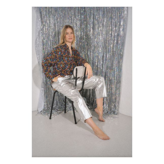 Blouse d'Allaitement Time for Flowers | Noir