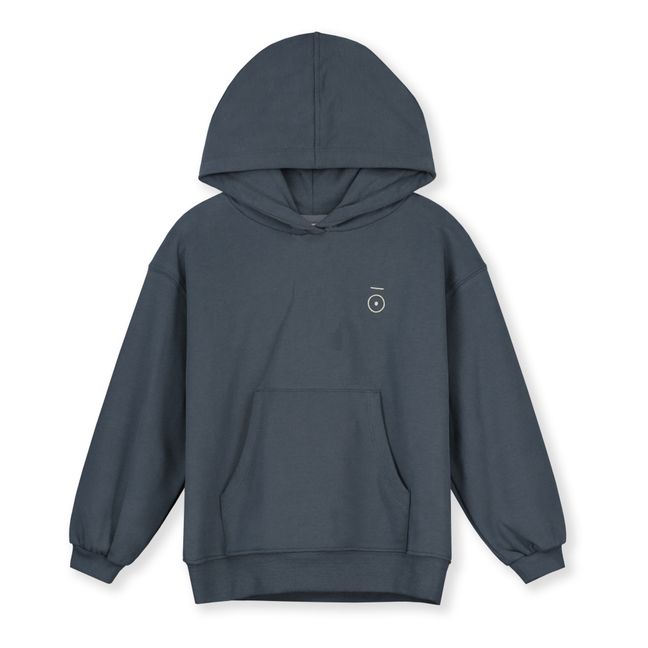 Organic Cotton Hoodie | Grey blue