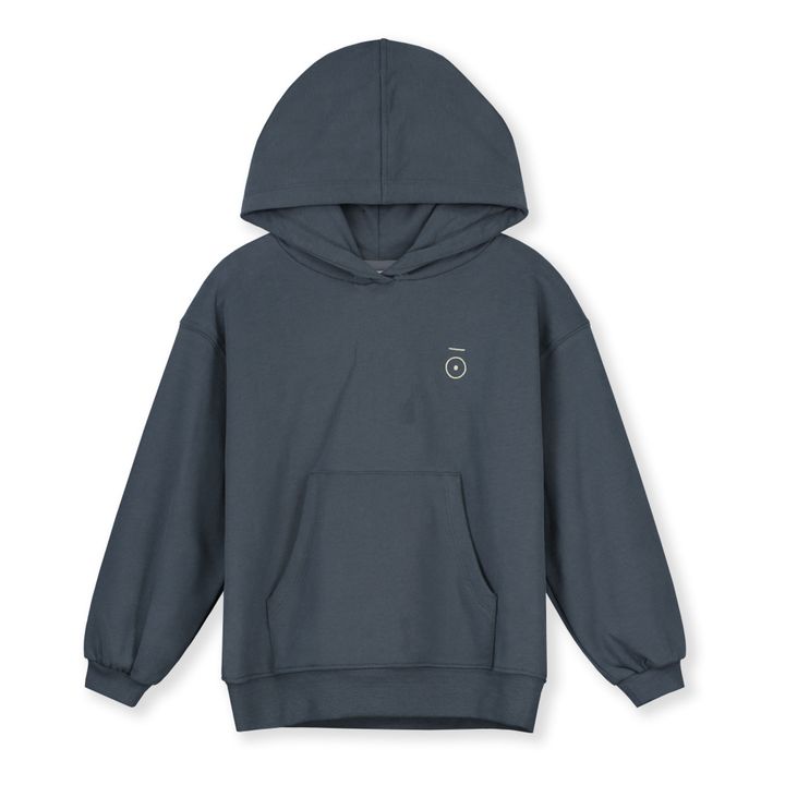 Sweatshirt mit Kaputze Bio-Baumwolle | Graublau- Produktbild Nr. 0