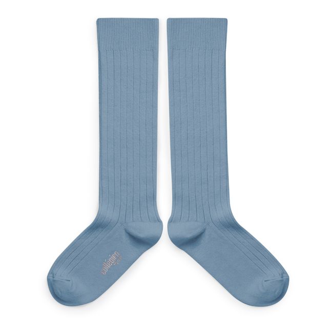 Chaussettes La Haute | Bleu ciel