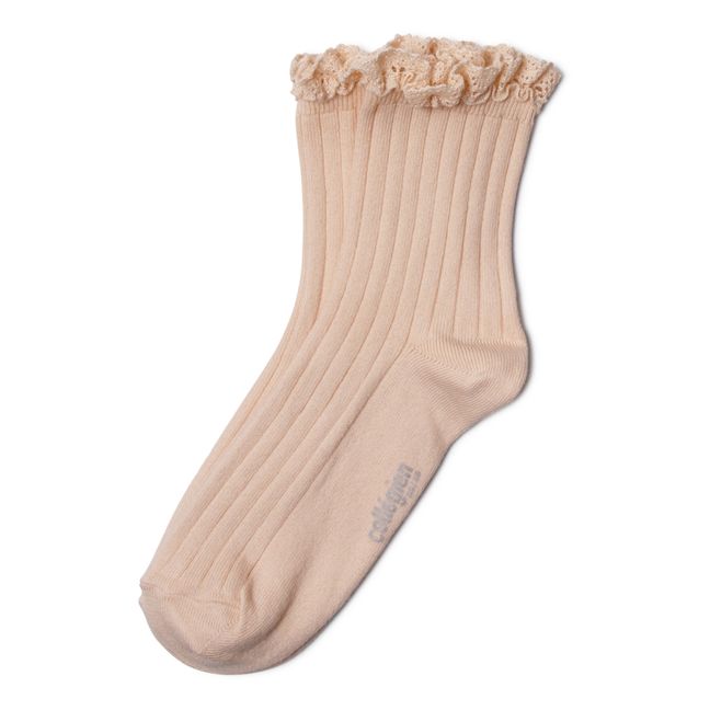 Chaussettes Lili | Rose pêche