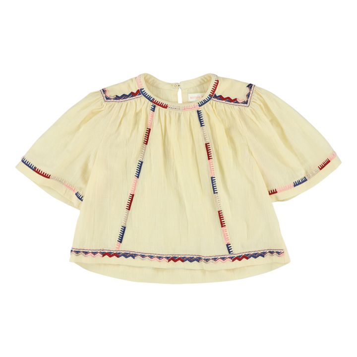 Anna Cotton Gauze Blouse | Blanco- Imagen del producto n°0