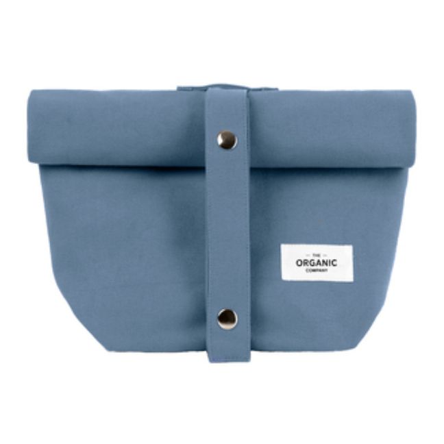 Lunch bag en coton bio | Bleu gris