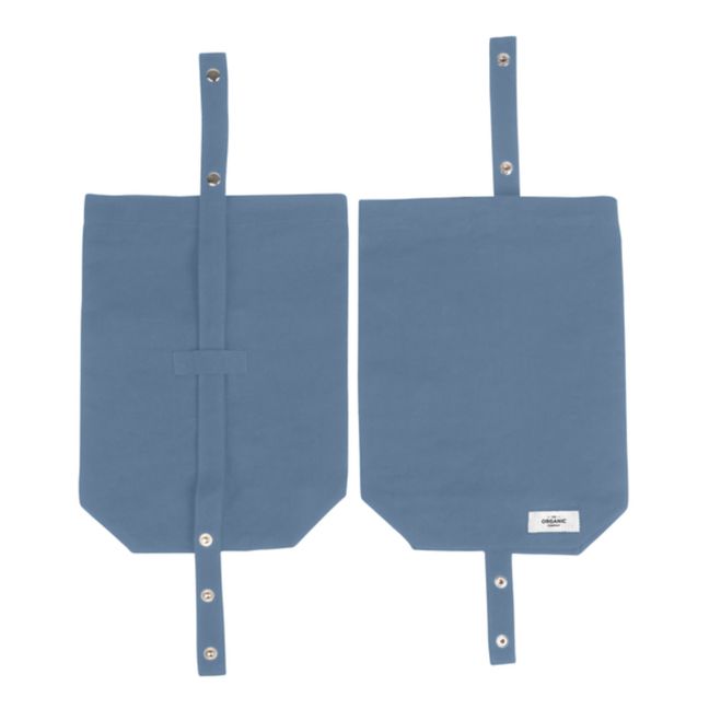 Lunch bag en coton bio | Bleu gris