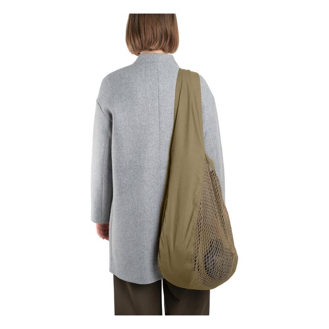 Bandolera de malla de algodón orgánico | Verde Kaki