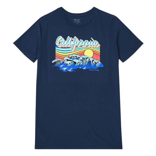 Cali Wave T-shirt | Nachtblau