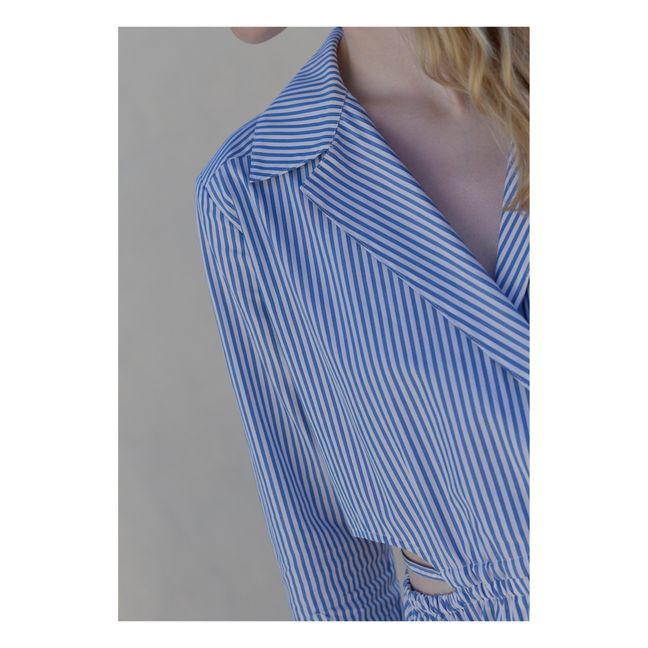 Robe David Rayures | Azul