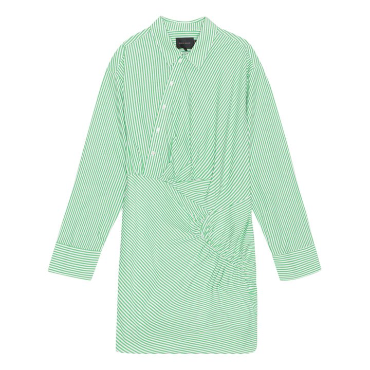 Dorthea Striped Dress | Verde- Immagine del prodotto n°0