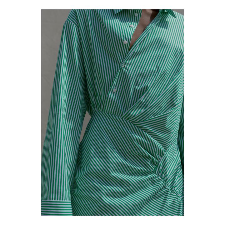 Dorthea Striped Dress | Verde- Immagine del prodotto n°2