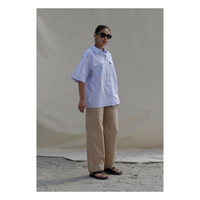 Heino Striped Shirt | Azul Cielo