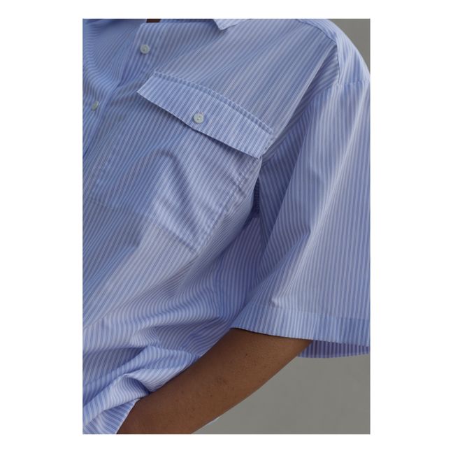 Heino Striped Shirt | Azul Cielo