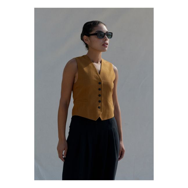 Mister Sleeveless Vest | Cinnamon