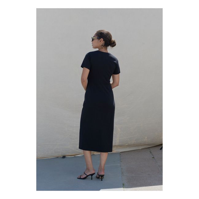 Robe T-shirt Zach Coton Bio | Negro