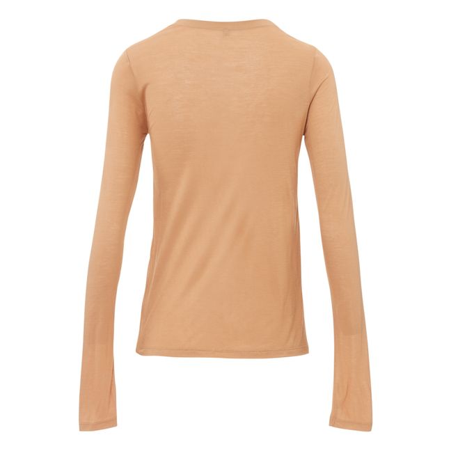 T-shirt Bamboo Manches Longues | Camel