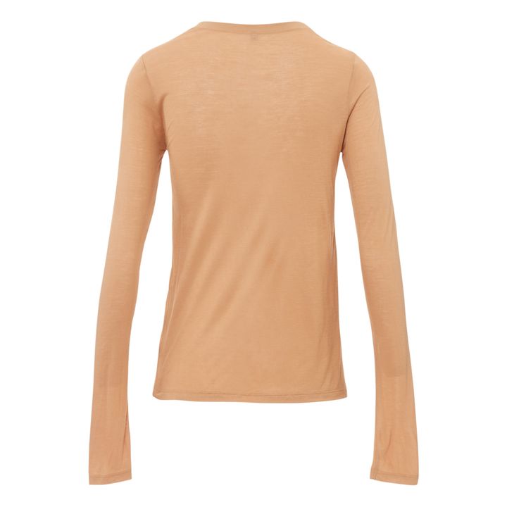 T-shirt Bamboo Manches Longues | Camel- Immagine del prodotto n°1