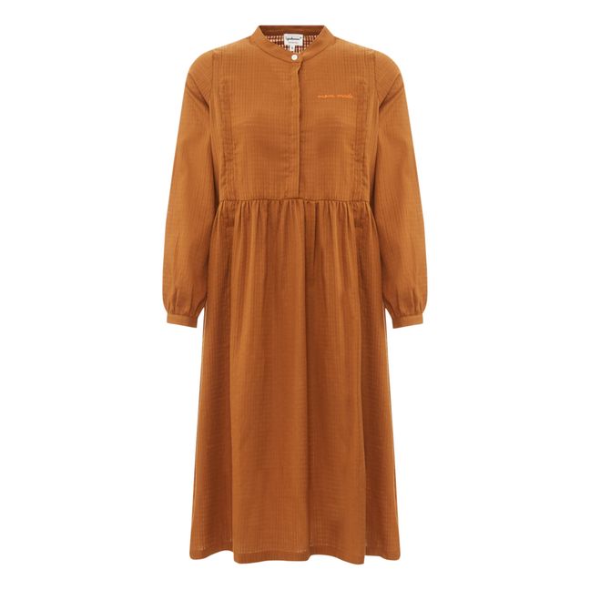 Robe d'Allaitement Romance Coton Oeko-Tex | Marron