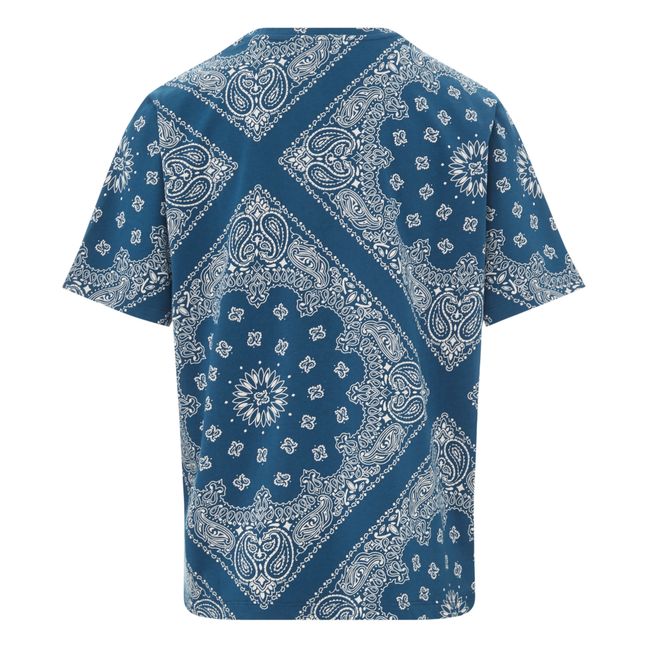 T-shirt d'Allaitement Bandana Coton Oeko-Tex | Bleu