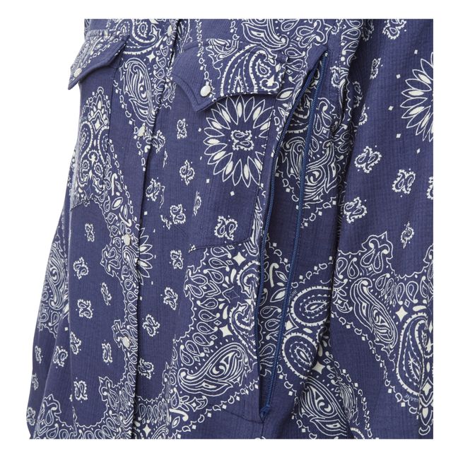 Camisa de lactancia Bandana | Azul