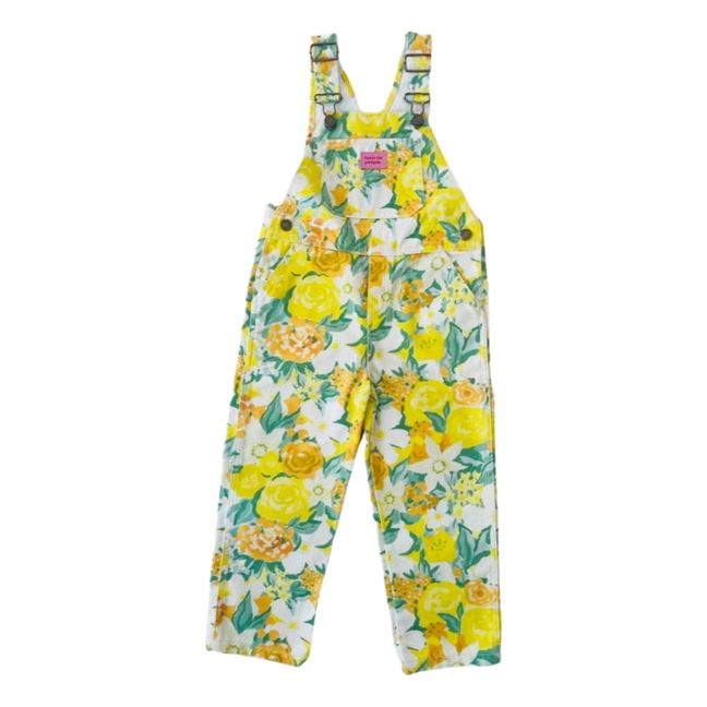 Tall Grass Flowers Long Dungarees | Giallo