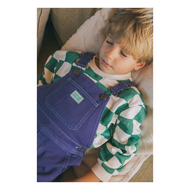 Storm Violet Short Overalls | Purple