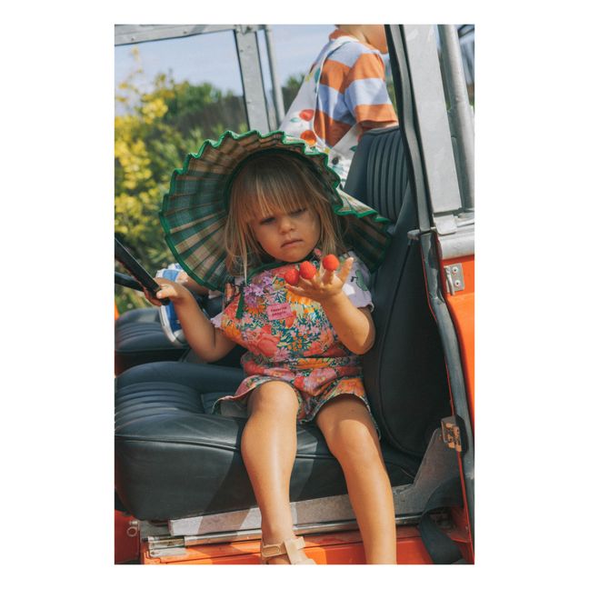 Flowers Ibisco Short Overalls | Orange