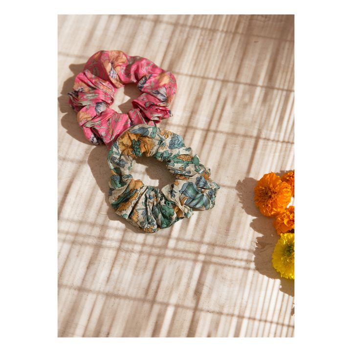 Scrunchie in seta Khaalia | Rosa- Immagine del prodotto n°2