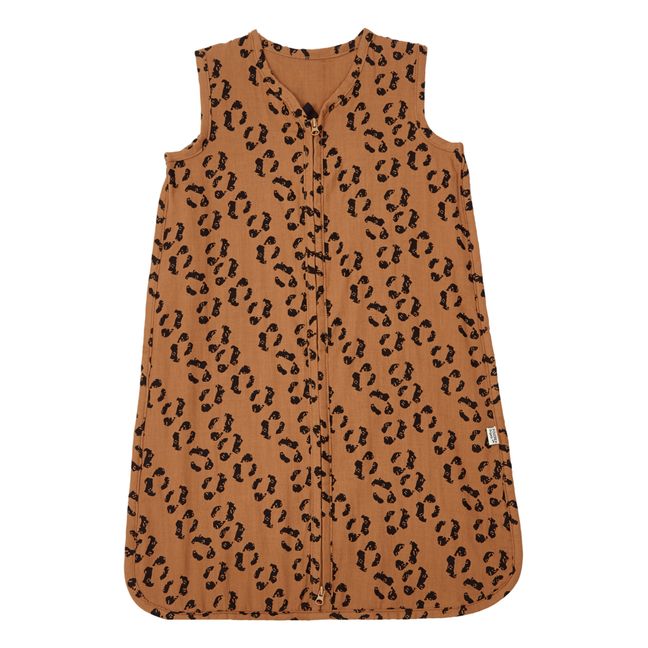 Tilleul Double Woven Cotton Fabric Sleep Sack | Leopard