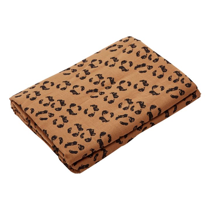 Wheat Organic Double Woven Cotton Fabric Duvet Cover | Leopard- Product image n°0