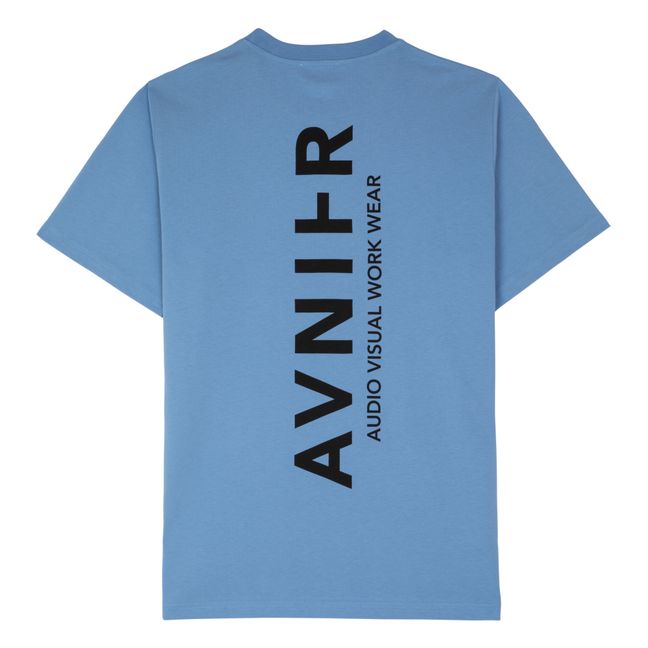 T-shirt Source Vertical in cotone organico | Azzurro