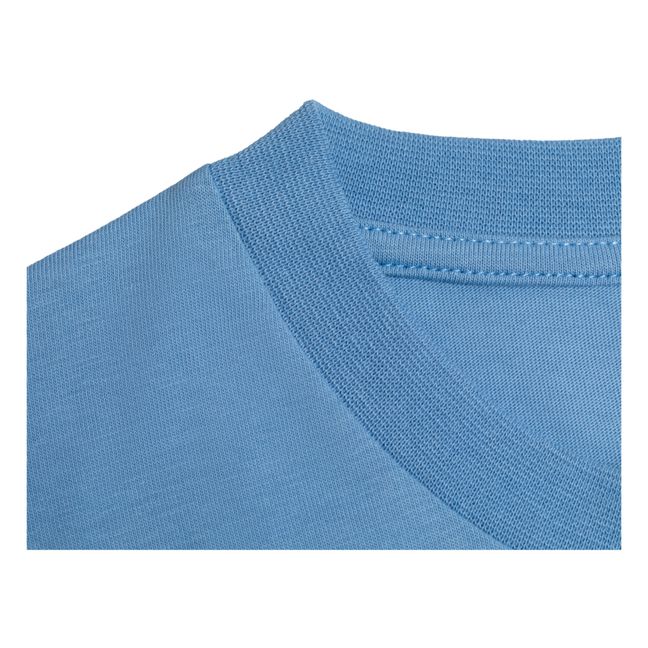 T-shirt Source Vertical in cotone organico | Azzurro