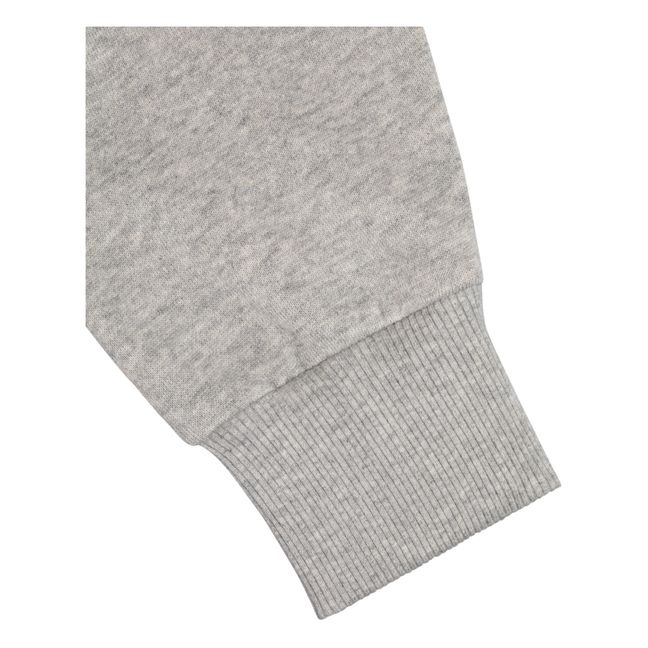 Felpa con cappuccio Onset V2 in cotone organico | Grigio chiné