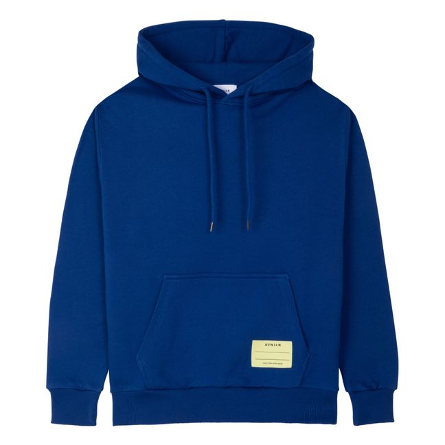 Felpa con cappuccio Onset V2 in cotone organico | Blu reale