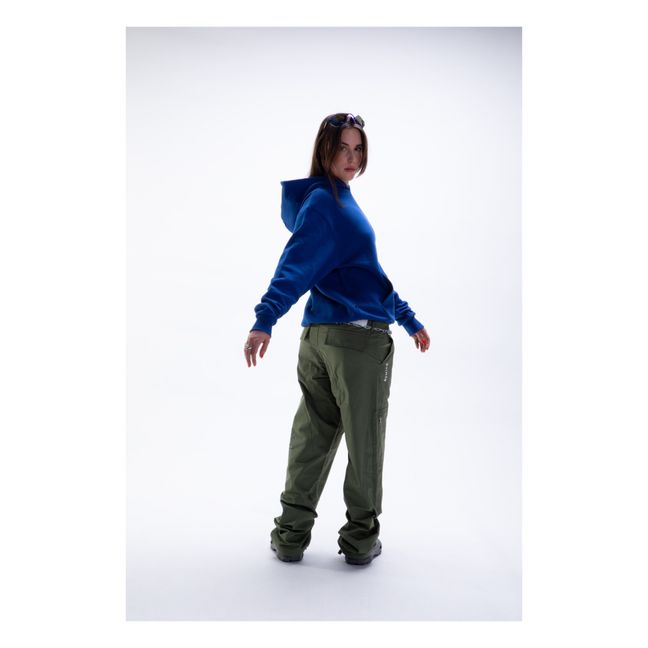 Felpa con cappuccio Onset V2 in cotone organico | Blu reale