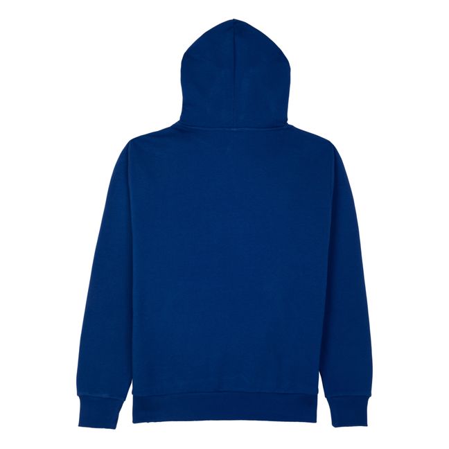 Felpa con cappuccio Onset V2 in cotone organico | Blu reale