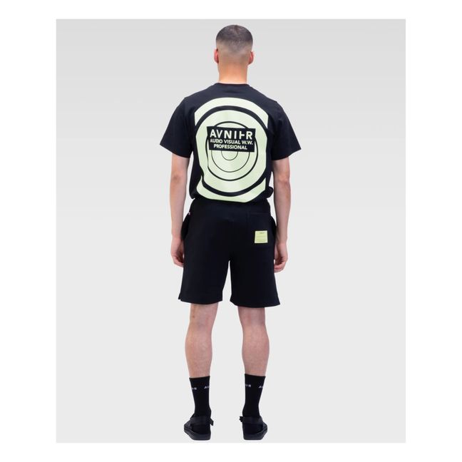 T-shirt Source Radio Wave Coton Bio | Noir