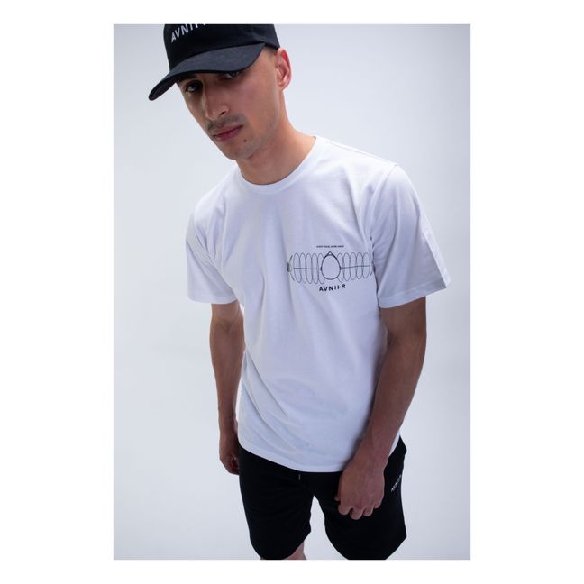 T-shirt Source A Wave in cotone organico | Bianco