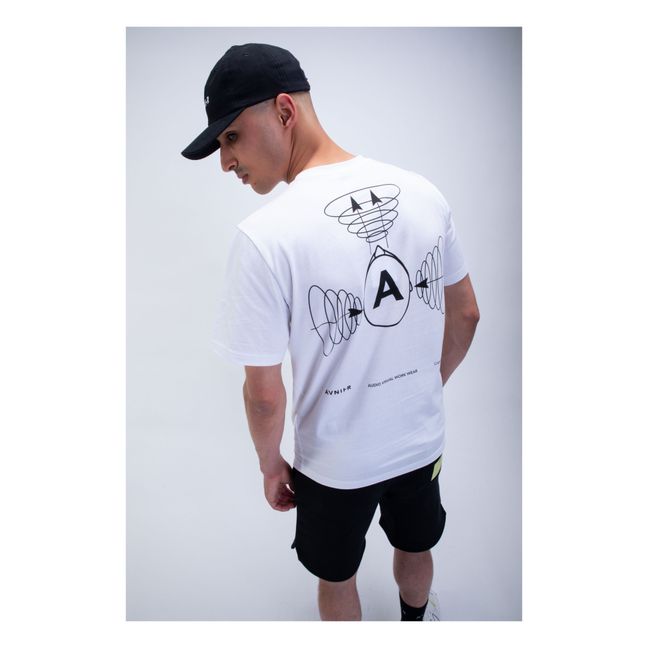 T-shirt Source A Wave in cotone organico | Bianco