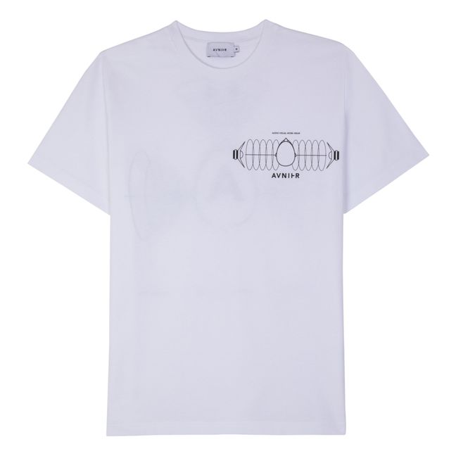 T-shirt Source A Wave in cotone organico | Bianco